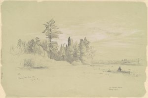 Cherry Lake, Witte Bergen door Aaron Draper Shattuck