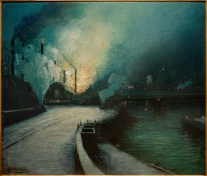 Industriescène, Pittsburgh door Aaron Henry Gorson