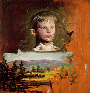Hoofd van een Jongen, 1919 door Abbott Handerson Thayer