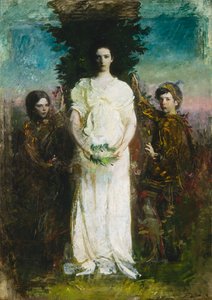 Mijn kinderen Mary, Gerald en Gladys Thayer, ca. 1897 door Abbott Handerson Thayer
