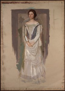 Staande vrouw door Abbott Handerson Thayer
