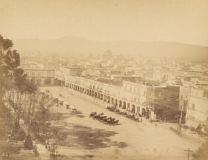 Mexicaans uitzicht. Mexico, Portaal van Mercaderes. door Abel Briquet