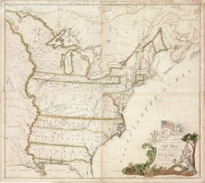 Eerste nationale kaart van Amerika, 1784
