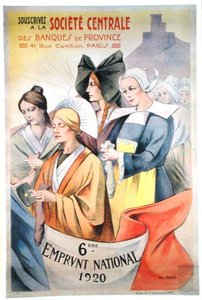 Poster die de Zesde Nationale Lening adverteert