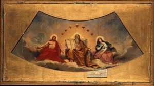 Frans: Le Père éternel, le Christ et la Vierge door Abel de Pujol