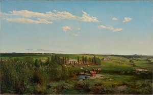 Het landgoed van Mount Fyans in Australië door Abraham Louis Buvelot