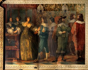 Scène uit het leven van Charles de Valois (1573-1650), hertog van Angoulême - Feestscène ter gelegenheid van het huwelijk van Charles de Valois met zijn tweede vrouw in 1644