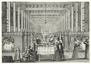 De Ziekenzaal van het Hopital de la Charite van Parijs