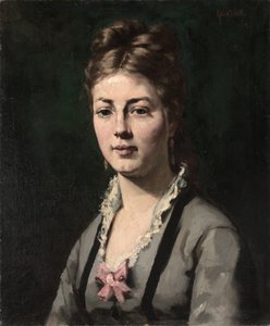 Portret van een vrouw door Abraham Archibald Anderson