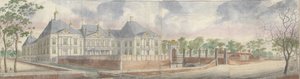 Het Huis te Honselaersdijk en omgeving, over het voorplein te zien