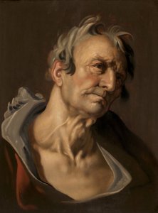 Hoofd van een Oude Man, laat 16e-begin 17e eeuw door Abraham Bloemaert