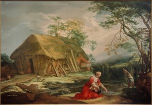 Latona en de Lycische boeren door Abraham Bloemaert