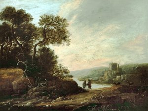 Landschap met Kasteelruïnes