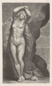 Andromeda aan de rots geketend door Abraham Bloteling