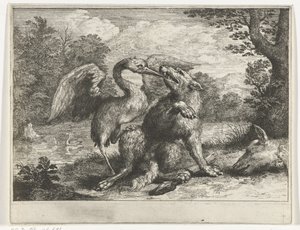 Wolf en kraanvogel