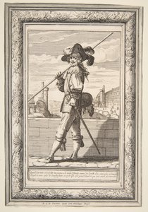 Een Piekendrager, 1632 door Abraham Bosse