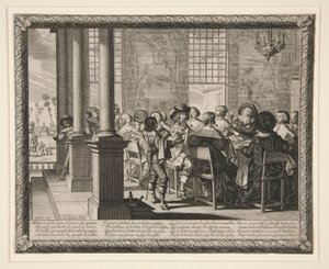 Feest ter ere van de Verloren Zoon door Abraham Bosse