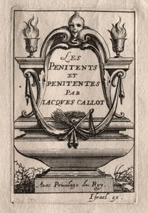 Les Pénitents: Frontispice door Abraham Bosse