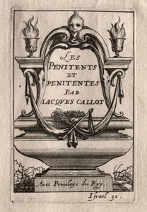Les Pénitents: Frontispice door Abraham Bosse