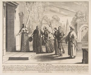 Logerende pelgrims, mogelijk 1635