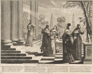 De dwaze maagden afgewezen, ca. 1635