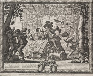 De vier seizoenen: Herfst door Abraham Bosse