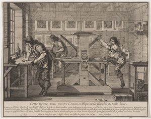 De diepdrukdrukkers door Abraham Bosse