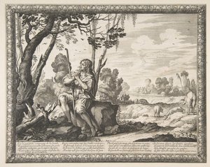 De Verloren Zoon die Varkens Hoedt door Abraham Bosse