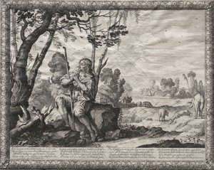 De verloren zoon: De verloren zoon die de varkens hoedt