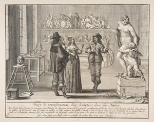 De beeldhouwer door Abraham Bosse