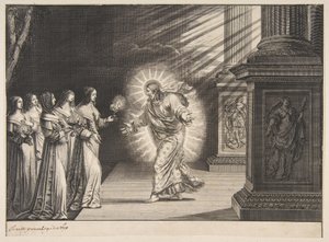 De wijze maagden voor Christus door Abraham Bosse