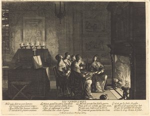De Wijze Maagden voor het Vuur door Abraham Bosse