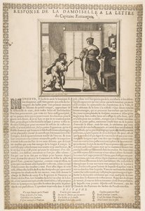 Antwoord van een jonge dame op de brief van de kapitein, ca. 1636