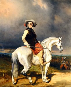 Ruiter op een Wit Paard door Abraham Cooper