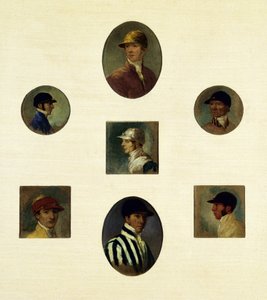 Studies van jockeys, ca. 1830 door Abraham Cooper