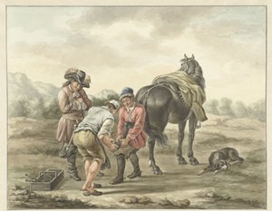 Hoefsmid in landschap