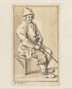 Zittende man
