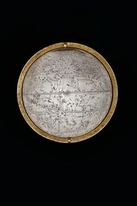 Twee uitzonderlijke aardse en hemelse globes, ondersteund door Hercules en Atlas, Augsburg