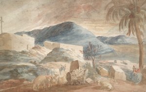 Arcadisch Landschap door Abraham Genoels