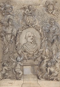 Ontwerp voor een Titelpagina door Abraham Jansz van Diepenbeeck