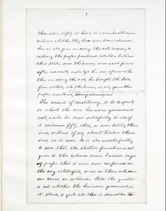 Handschrift van Lincolns laatste toespraak als President, gehouden in Washington D.C., vanuit het raam van het Witte Huis op de avond van 11 april