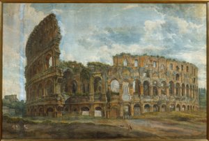 Buitenaanzicht van het Colosseum in Rome