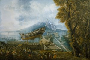 Tewaterlating van de "Archimede