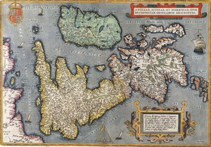 Een Kaart van Groot-Brittannië, 1587