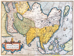 Azië door Abraham Ortelius