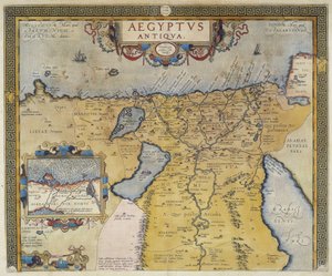 Kaart van het oude Egypte - door Abraham Ortelius, Antwerpen