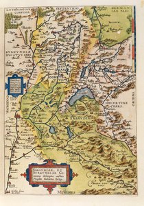 Kaart van Savoie, uit Theatrum Orbis Terrarum door Abraham Ortelius