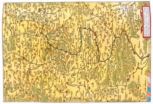 Deelstaat: Hessen, Thüringen, Beieren, Baden-Württemberg, Duitsland door Abraham Ortelius
