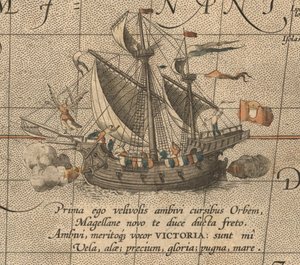 De Victoria, een Spaanse kraak, schip van Ferdinand Magellans Armada de Molucca