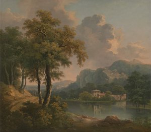 Bosrijk heuvelachtig landschap, 1785